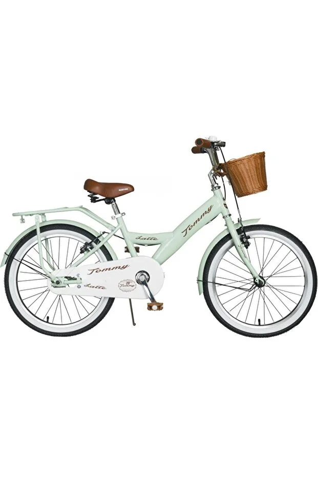 Latte Hasır Sepetli, Deri Elcikli 20 Jant Çocuk Bisikleti, 6-9 Yaş Çocuk Bisikleti